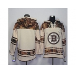Men's Boston Bruins Blank Cream Camo Stitched NHL Jersey