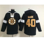 nhl jerseys boston bruins #40 rask black-white[pullover hooded sweatshirt]