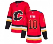 Calgary Flames #10 Derek Ryan Authentic Red Drift Fashion Hockey Jersey