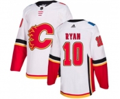 Calgary Flames #10 Derek Ryan Authentic White Away Hockey Jersey