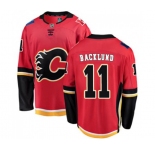 Calgary Flames #11 Mikael Backlund Fanatics Branded Red Home Breakaway Hockey Jersey