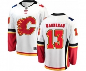 Calgary Flames #13 Johnny Gaudreau Fanatics Branded White Away Breakaway Hockey Jersey