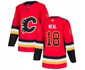 Calgary Flames #18 James Neal Authentic Red Drift Fashion Hockey Jersey