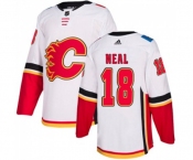Calgary Flames #18 James Neal Authentic White Away Hockey Jersey