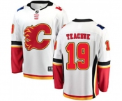 Calgary Flames #19 Matthew Tkachuk Fanatics Branded White Away Breakaway Hockey Jersey