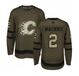 Calgary Flames #2 Al MacInnis Authentic Green Salute to Service Hockey Jersey