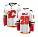 Calgary Flames #20 Curtis Lazar Fanatics Branded White Away Breakaway Hockey Jersey