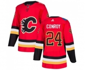 Calgary Flames #24 Craig Conroy Authentic Red Drift Fashion Hockey Jersey