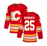 Calgary Flames #25 Joe Nieuwendyk Authentic Red Alternate Hockey Jersey