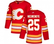 Calgary Flames #25 Joe Nieuwendyk Authentic Red Alternate Hockey Jersey