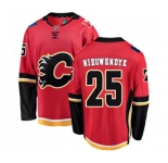Calgary Flames #25 Joe Nieuwendyk Fanatics Branded Red Home Breakaway Hockey Jersey