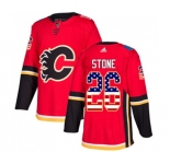 Calgary Flames #26 Michael Stone Authentic Red USA Flag Fashion Hockey Jersey