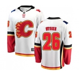 Calgary Flames #26 Michael Stone Fanatics Branded White Away Breakaway Hockey Jersey