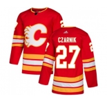 Calgary Flames #27 Austin Czarnik Authentic Red Alternate Hockey Jersey