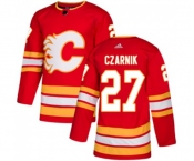 Calgary Flames #27 Austin Czarnik Authentic Red Alternate Hockey Jersey