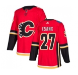 Calgary Flames #27 Austin Czarnik Authentic Red Home Hockey Jersey