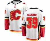 Calgary Flames #39 Doug Gilmour Fanatics Branded White Away Breakaway Hockey Jersey