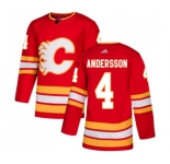 Calgary Flames #4 Rasmus Andersson Authentic Red Alternate Hockey Jersey