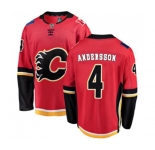 Calgary Flames #4 Rasmus Andersson Authentic Red Home Fanatics Branded Breakaway Hockey Jersey