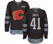 Calgary Flames #41 Mike Smith Authentic Black 1917-2017 100th Anniversary Hockey