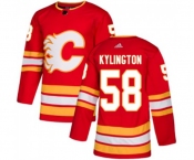 Calgary Flames #58 Oliver Kylington Authentic Red Alternate Hockey Jersey