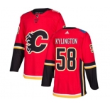 Calgary Flames #58 Oliver Kylington Authentic Red Home Hockey Jersey