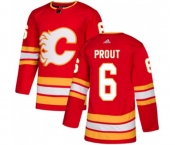 Calgary Flames #6 Dalton Prout Authentic Red Alternate Hockey Jersey