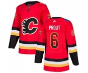 Calgary Flames #6 Dalton Prout Authentic Red Drift Fashion Hockey Jersey