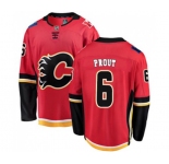 Calgary Flames #6 Dalton Prout Authentic Red Home Fanatics Branded Breakaway Hockey Jersey