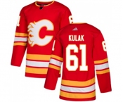 Calgary Flames #61 Brett Kulak Authentic Red Alternate Hockey Jersey