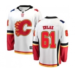 Calgary Flames #61 Brett Kulak Fanatics Branded White Away Breakaway Hockey Jersey