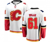 Calgary Flames #61 Brett Kulak Fanatics Branded White Away Breakaway Hockey Jersey