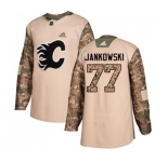 Calgary Flames #77 Mark Jankowski Authentic Camo Veterans Day Practice Hockey Jersey
