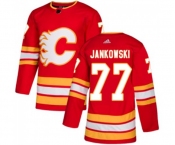 Calgary Flames #77 Mark Jankowski Authentic Red Alternate Hockey Jersey