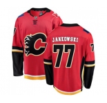 Calgary Flames #77 Mark Jankowski Authentic Red Home Fanatics Branded Breakaway Hockey Jersey