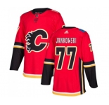 Calgary Flames #77 Mark Jankowski Authentic Red Home Hockey Jersey