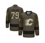 Calgary Flames #79 Michael Ferland Green Salute to Service Stitched NHL Jersey