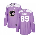 Calgary Flames #89 Alan Quine Authentic Purple Fights Cancer Practice Hockey Jersey