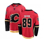 Calgary Flames #89 Alan Quine Authentic Red Home Fanatics Branded Breakaway Hockey Jersey