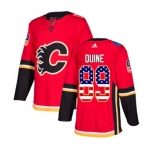 Calgary Flames #89 Alan Quine Authentic Red USA Flag Fashion Hockey Jersey