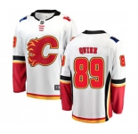 Calgary Flames #89 Alan Quine Authentic White Away Fanatics Branded Breakaway Hockey Jersey