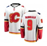Calgary Flames #9 Lanny McDonald Fanatics Branded White Away Breakaway Hockey Jersey