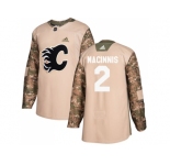 Men Adidas Calgary Flames #2 Al MacInnis Camo Authentic 2017 Veterans Day Stitched NHL Jersey