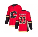 Men Adidas Calgary Flames #23 Sean Monahan Red Home Authentic Stitched NHL Jersey