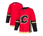 Men Adidas Calgary Flames Blank Red Home Authentic Stitched NHL Jersey