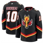 Men's Calgary Flames #10 Jonathan Huberdeau Black 2024-25 Alternate Stitched Hockey Jersey