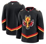 Men's Calgary Flames Blank Black 2024-25 Alternate Stitched Hockey Jersey