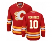 Men's Reebok Calgary Flames #10 Kris Versteeg Authentic Red Third NHL Jersey