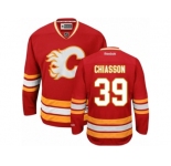 Men's Reebok Calgary Flames #39 Alex Chiasson Authentic Red Third NHL Jersey