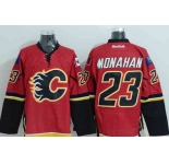nhl jerseys calgary flames #23 monahan red